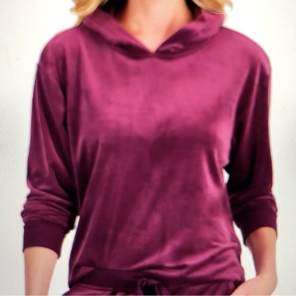 Alfani Velvet Pullover Hoodie Purple XS NWT - Picture 12 of 12